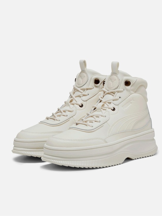 Puma Shoes - Puma Womens Mayra White High-Top Platform Sneakers Boots